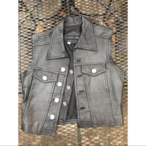 Clean Lines Leather Vest - Picture 2 of 7